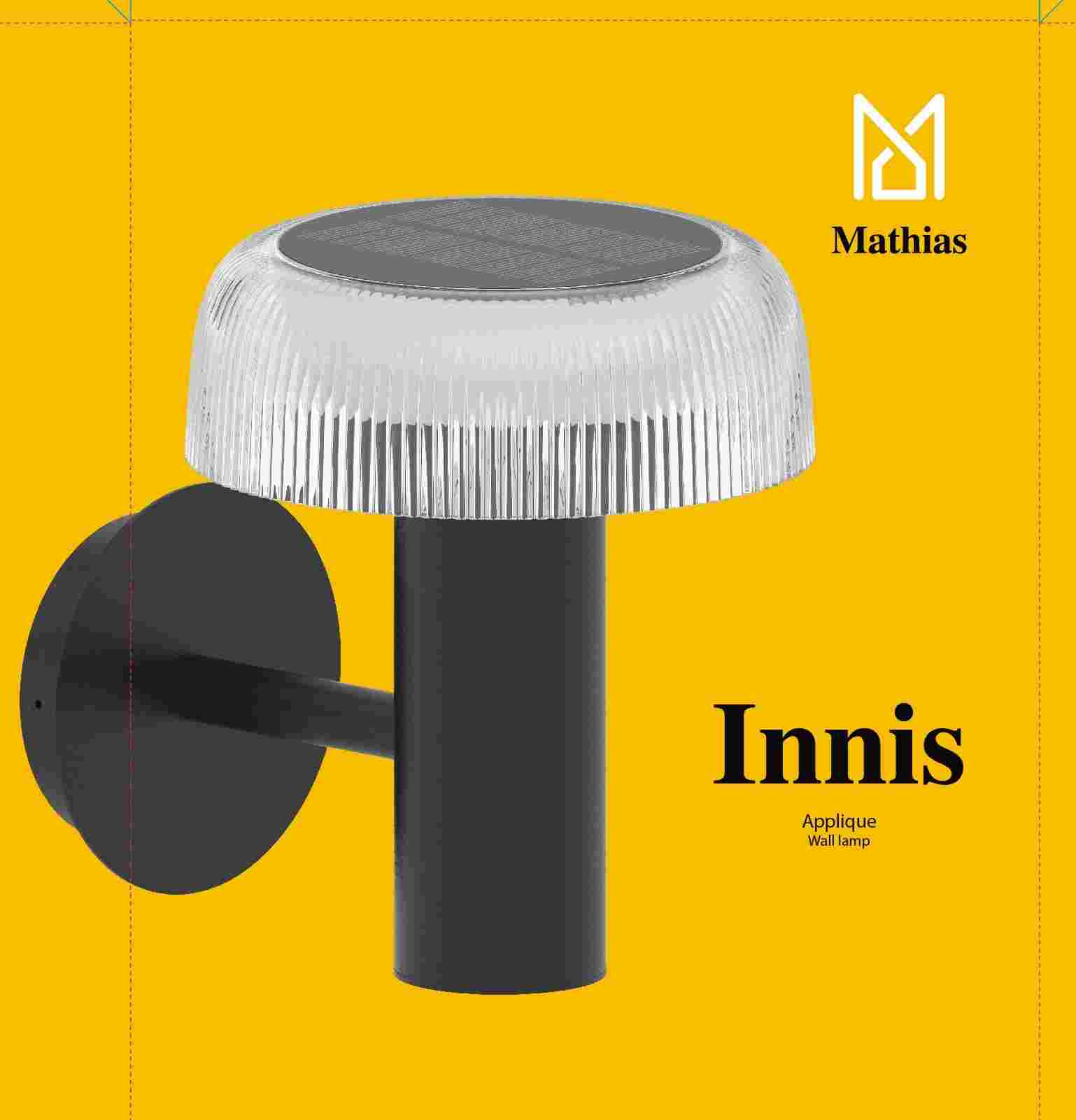 LÁMPARA SOLAR DE APLIQUE XANLITE EG-MAPSINNISNT
